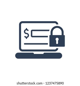 Simple Illustration of Secure Payment Icon