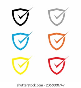 Simple illustration of security, for tech companies or app builders, simple flat vector design.