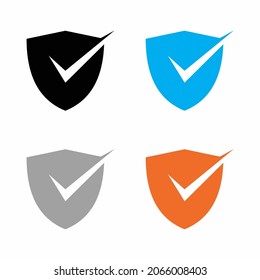 Simple ilustración de seguridad, para empresas tecnológicas o creadores de aplicaciones, simple diseño de vector plano.