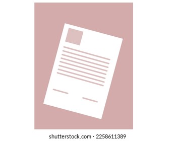 simple illustration of a sheet of paper