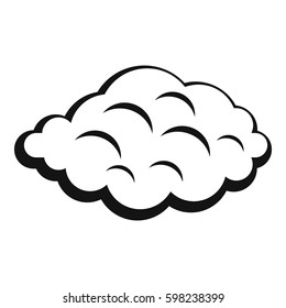 Simple illustration of small cloud vector icon for web