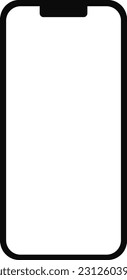 Ilustración simple de la pantalla del smartphone
