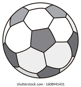 
Simple illustration of a soccer ball