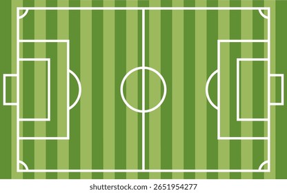 Simple Illustration of soccer court, Vector Illustration