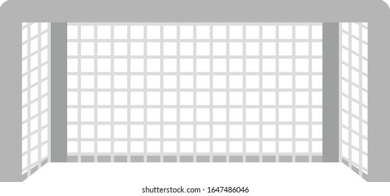 Simple illustration of soccer goal