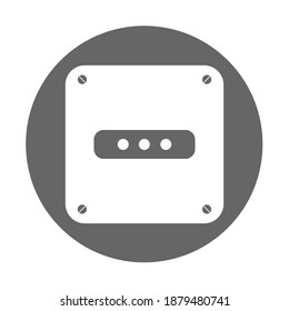Simple illustration of socket plug icon isolated on background