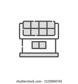 Simple illustration of solar power generation.