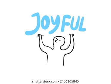 Simple illustration, someone wants to convey their feelings