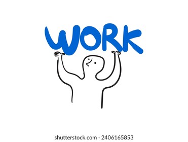 Simple illustration, someone wants to convey their feelings