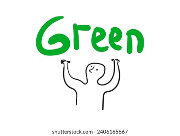 Simple illustration, someone wants to convey their feelings