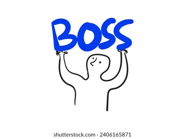 Simple illustration, someone wants to convey their feelings