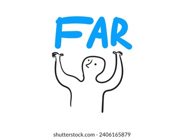 Simple illustration, someone wants to convey their feelings