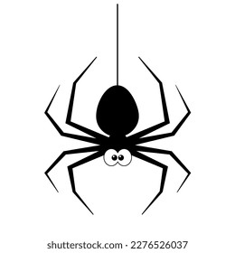 Simple illustration of spider for Happy Halloween Day