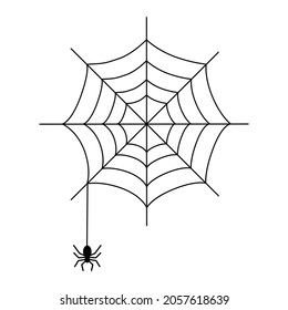 Simple illustration of spider web