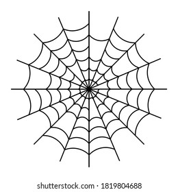 Simple illustration of spider web for Happy Halloween Day