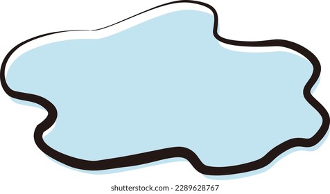 simple illustration of spilled water