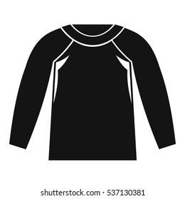 Simple illustration of sports jacket, vector icon for web