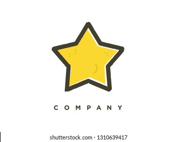 Simple illustration star logo.