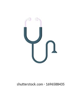 Simple illustration of stethoscope vector