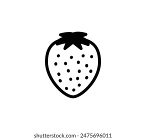 A simple illustration of a strawberry