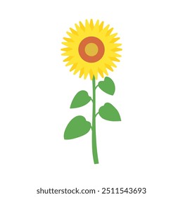 Uma ilustração simples de girassol 