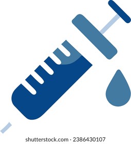 A simple illustration of a syringe