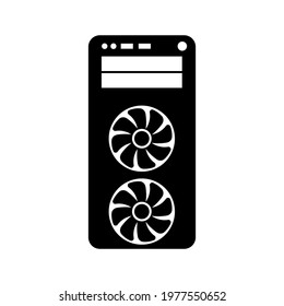 Simple illustration of system unit or personal computer icon
