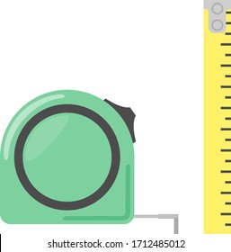  Simple illustration of a tape measure