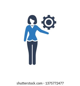 Simple Illustration of Technician / Professional Icon