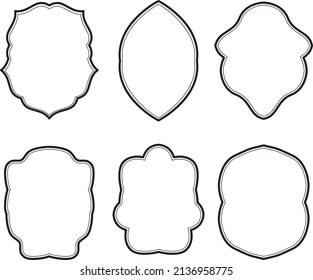 Simple illustration thin frame set