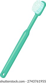 Simple illustration of a toothbrush, vector material