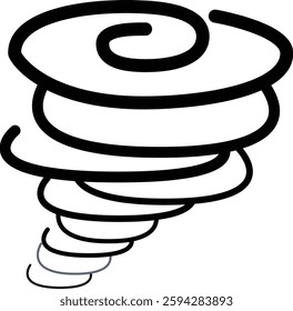 A simple illustration of a tornado