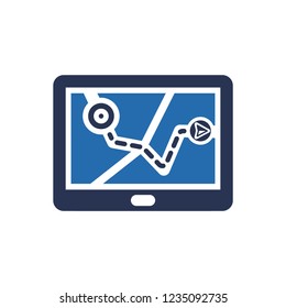 Simple Illustration of Tracking Device Icon