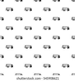 Simple illustration of truck for garbage vector pattern for web