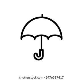 A simple illustration of an umbrella