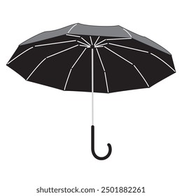 Ilustración simple de un paraguas