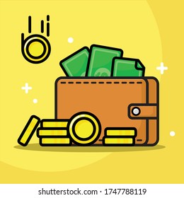 
Simple illustration of wallet and case, you can use it as background, wallpaper, sticker, etc.