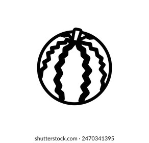 A simple illustration of a watermelon