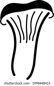 A simple illustration of the well known Oyster mushroom