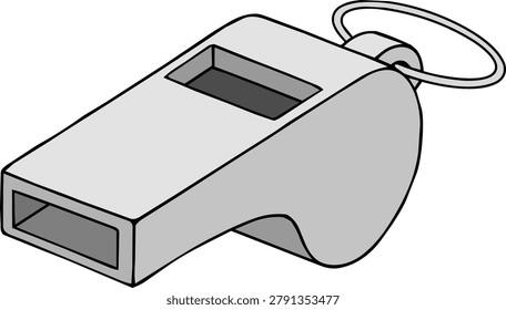 Simple illustration of a whistle.