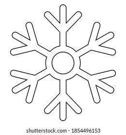 Einfache Illustration Winterschneeflakes für Weihnachtsferien