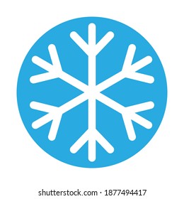 Simple illustration of winter snowflake for Christmas holiday