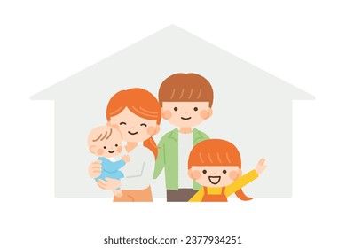 a simple illustration without the main line. vector data that is easy to edit color.