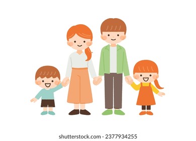 a simple illustration without the main line. vector data that is easy to edit color.