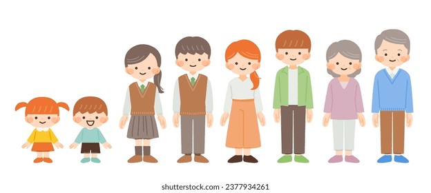 a simple illustration without the main line. vector data that is easy to edit color.