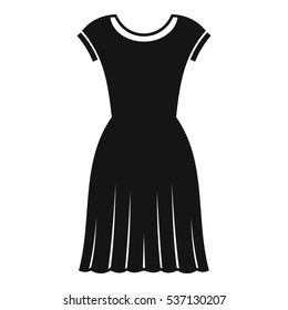 Simple illustration of woman dress vector icon for web