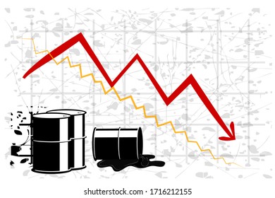 Simple Illustration for World Oil Crisis
