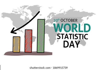 simple illustration of world statistics day 20th October