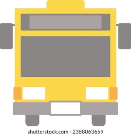 Simple ilustración de un bus amarillo