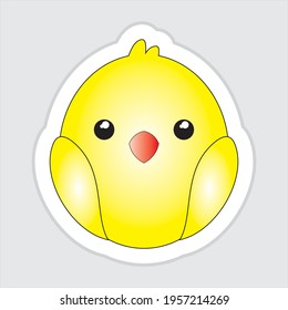 
simple illustrations, cute baby chickens, for children's books